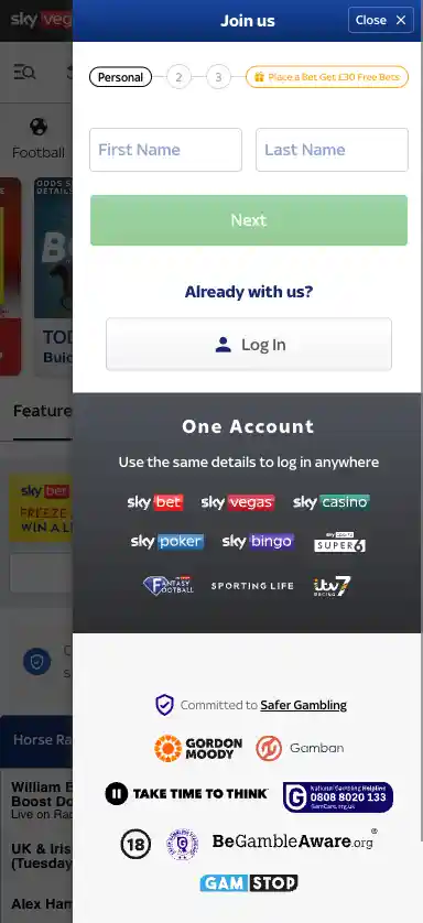 skybet signup