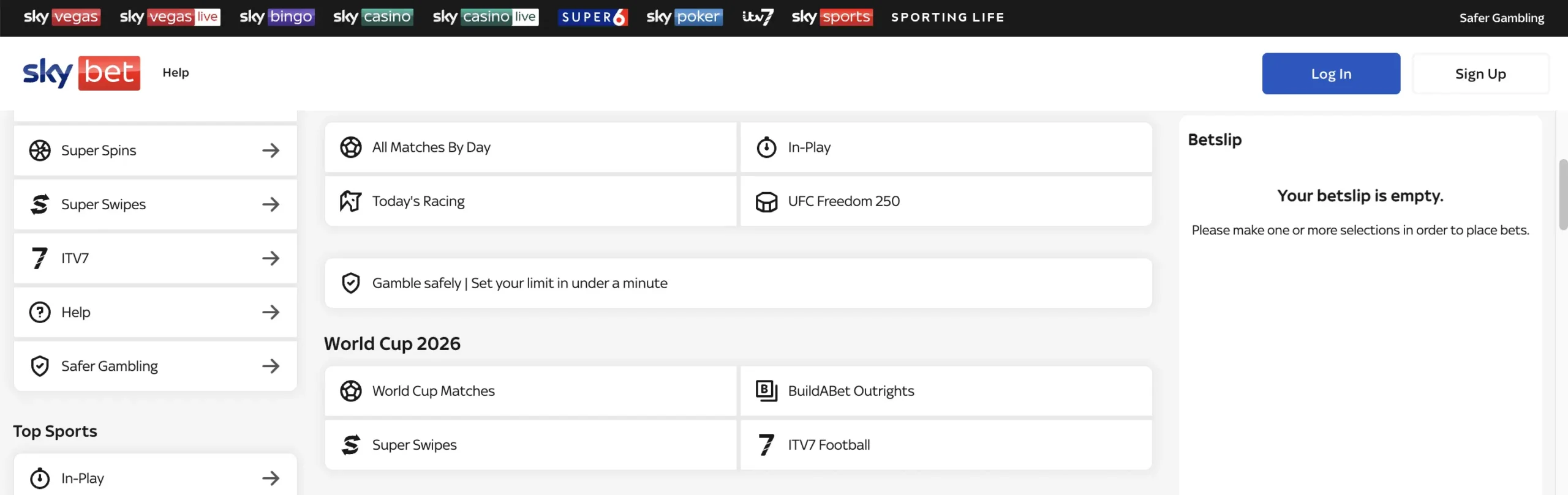 sky bet online
